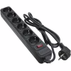 Сетевой фильтр питания Patron 1.8 m3*1mm2 (SP-1062) 6 розеток BLACK (EXT-PN-SP-1062) - Image 1