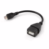 Перехідник OTG USB 2.0 AF to Micro 5P 0.15m Vinga (VCPDCOTGMBK) - Image 1