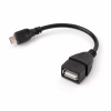 Переходник OTG USB 2.0 AF to Micro 5P 0.15m Vinga (VCPDCOTGMBK) - Image 1