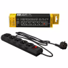 Сетевой фильтр питания LogicPower LP-X5 PREMIUM, 2m black (9583) - Image 1