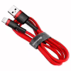 Дата кабель USB 2.0 AM to Lightning 1.0m Cafule 2.4A red+red Baseus (CALKLF-B09) - Image 1