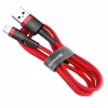 Дата кабель USB 2.0 AM to USB-C 1.0m Cafule 3A red+red Baseus (CATKLF-B09) - Image 1