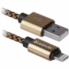 Дата кабель USB 2.0 AM to Lightning 1.0m gold Defender (87806) - Image 1