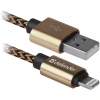 Дата кабель USB 2.0 AM to Lightning 1.0m gold Defender (87806) - Image 1