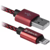 Дата кабель USB 2.0 AM to Lightning 1.0m ACH01-03T PRO Red Defender (87807) - Image 1