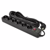 Мережевий фільтр живлення Patron 10 m3*1mm2 (SP-10610) 6 розеток BLACK (EXT-PN-SP-10610) - Image 1
