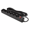 Сетевой фильтр питания Patron 5.0 m, 3*1.5mm2 (SP-1665) 6 розеток BLACK (EXT-PN-SP-1665) - Image 1