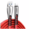 Дата кабель USB 2.0 AM to Lightning 1.0m zinc alloy red ColorWay (CW-CBUL010-RD) - Image 1