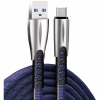 Дата кабель USB 2.0 AM to USB-C 1.0m zinc alloy blue ColorWay (CW-CBUC012-BL) - Image 1