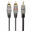 Кабель мультимедійний 3.5mm M to 2xRCA M 2.5m Cablexpert (CCA-352-2.5M) - Image 1