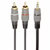 Кабель мультимедийный 3.5mm M to 2xRCA M 2.5m Cablexpert (CCA-352-2.5M) - Image 1