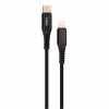 Дата кабель USB-C to Lightning 1.0m 3A 18W nylon braided black Vinga (VCPTCL3ANBK) - Image 1
