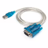 Кабель для передачи данных USB to COM 1.0m transparent Vinga (VCPUSBCOM) - Image 1
