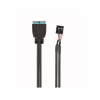 Кабель для передачи данных USB 2.0 to USB 3.0 0.15m Cablexpert (CC-U3U2-01) - Image 1