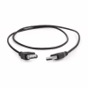 Дата кабель USB 2.0 AM/AF 0.75m Cablexpert (CC-USB2-AMAF-75CM/300-BK) - Image 1