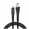 Дата кабель USB 2.0 AM to USB-C 1.0m zinc alloy + led black ColorWay (CW-CBUC035-BK) - Image 1