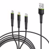 Дата кабель USB 2.0 AM to Lightning + Micro 5P + USB-C 1.4m CBFLEXU1 bl Intaleo (1283126487521) - Image 1