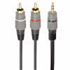 Кабель мультимедийный 3.5mm M to 2xRCA M 1.5m Cablexpert (CCA-352-1.5M) - Image 1
