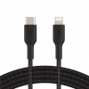 Дата кабель USB 2.0 AM to Lightning 1.0m BRAIDED black Belkin (CAA004BT1MBK) - Image 1