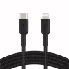 Дата кабель USB 2.0 AM to Lightning 1.0m BRAIDED black Belkin (CAA004BT1MBK) - Image 1