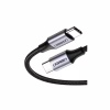 Дата кабель USB-C to USB-C 1.0m US261 3A Alum. Braid Gray\Black Ugreen (50150) - Image 1