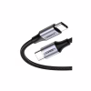 Дата кабель USB-C to USB-C 1.0m US261 3A Alum. Braid Gray\Black Ugreen (50150) - Image 1