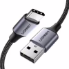 Дата кабель USB 2.0 AM to USB-C 1.0m US288 Aluminum Braid Black Ugreen (60126) - Image 1
