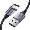 Дата кабель USB 2.0 AM to USB-C 1.0m US288 Aluminum Braid Black Ugreen (60126) - Image 1