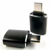 Перехідник OTG USB 2.0 AF to USB-C black Dengos (ADP-018) - Image 1