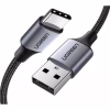 Дата кабель USB 2.0 AM to USB-C 1.5m US288 Aluminum Braid (Black) Ugreen (60127) - Image 1