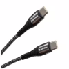Дата кабель USB-C to USB-C 1.0m PD Fast Charging 65W 3А grey ColorWay (CW-CBPDCC040-GR) - Image 1