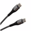 Дата кабель USB-C to USB-C 1.0m PD Fast Charging 65W 3А grey ColorWay (CW-CBPDCC040-GR) - Image 1