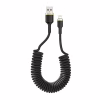 Дата кабель USB 2.0 AM to Lightning 1.0m spiral black ColorWay (CW-CBUL051-BK) - Image 1