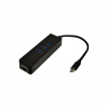 Перехідник Dynamode USB 3.1 Type-C - RJ45 Gigabit Lan, 3*USB 3.0 (USB3.1-TypeC-RJ45-HUB3) - Image 1