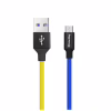 Дата кабель USB 2.0 AM to Micro 5P 1.0m National ColorWay (CW-CBUM052-BLY) - Image 1
