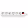 Мережевий фільтр живлення REAL-EL RS-6 Protect M 3m, white (EL122300033) - Image 1