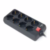 Мережевий фільтр живлення REAL-EL RS-8 Protect 5m, black (EL122300024) - Image 1