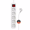 Мережевий фільтр живлення ColorWay CW-PSEA55W, 5 розеток/ 5M white (CW-PSEA55W) - Image 1