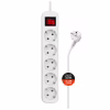 Мережевий фільтр живлення ColorWay CW-PSEA55W, 5 розеток/ 5M white (CW-PSEA55W) - Image 1
