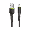 Дата кабель USB 2.0 AM to USB-C 2.0m CBFLEXT2 Black Intaleo (1283126521423) - Image 1