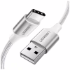Дата кабель USB 2.0 AM to USB-C 1.5m 3.0A 18W US288 White Ugreen (60132) - Image 1
