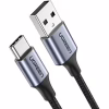 Дата кабель USB 2.0 AM to USB-C 3.0m 3.0A 18W US288 Space Gray Ugreen (60408) - Image 1