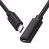 Дата кабель USB-C M/F 1.0m 100W USB 3.1Gen2 US353 Black Ugreen (10387) - Image 1