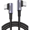 Дата кабель USB-C to USB-C 2.0m 3A 60W US323 90-degree Black Ugreen (70531) - Image 1
