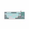 Клавіатура Aula F3287 Keycap KRGD Blue USB UA Grey/White (6948391240954) - Image 1