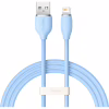 Дата кабель USB 2.0 AM to Lightning 1.2m 2.4A Jelly Liquid Silica Gel Blue Baseus (CAGD000003) - Image 1