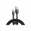 Дата кабель USB 2.0 AM to Micro 5P 3.0m 2A Gray-Black Baseus (CAMKLF-HG1) - Image 1