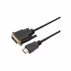 Кабель мультимедійний HDMI M to DVI M 1.8m 24+1pin Dynamode (DM-CL-HDMI-DVI-1.8M) - Image 1