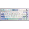 Клавіатура Aula F75 Gasket Greywood V3 switch Hot-Swap PBT Wireless/Bluetooth/USB White (6948391208640) - Image 1
