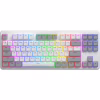 Клавіатура Hator Rockfall 3 Mecha TKL QMK/VIA Orange Wireless White (HTK851UA) - Image 1